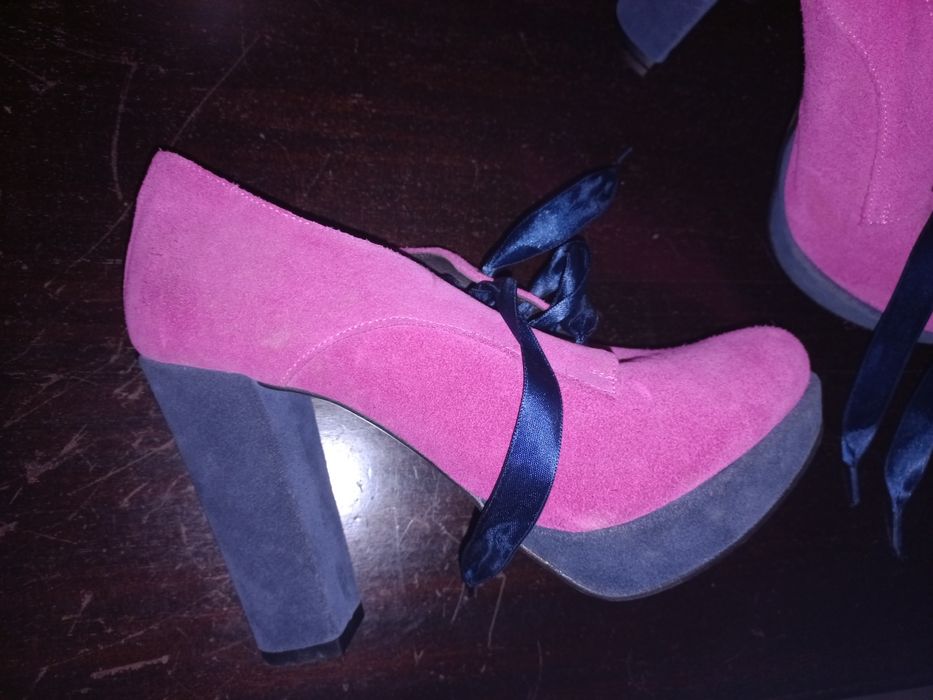 Sapatos rosa t37 Como novos