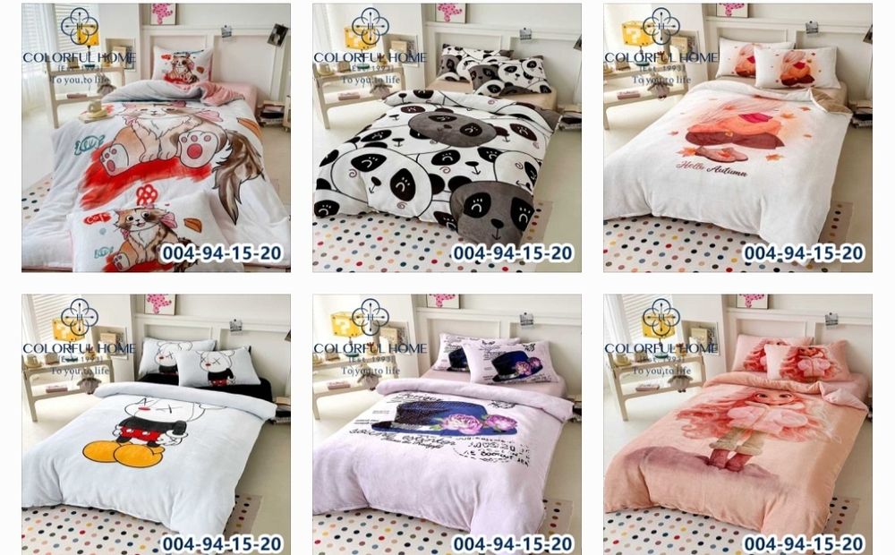 Велюрові полуторні комплекти для дітей, в асортименті