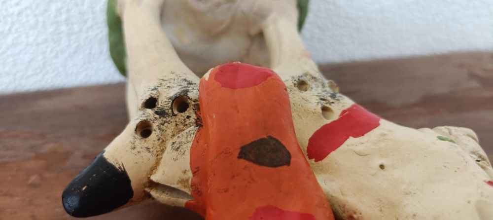 Boneco barcelos antigo apito e paliteiro