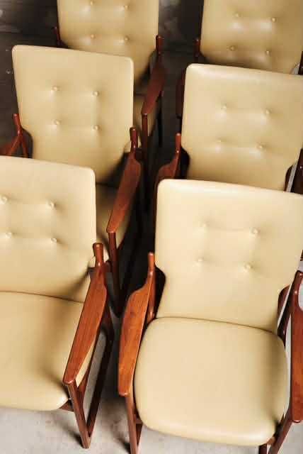 Fotele/krzesła duńskie tekowe proj. Vamdrup Stolefabrik z lat 70-tych