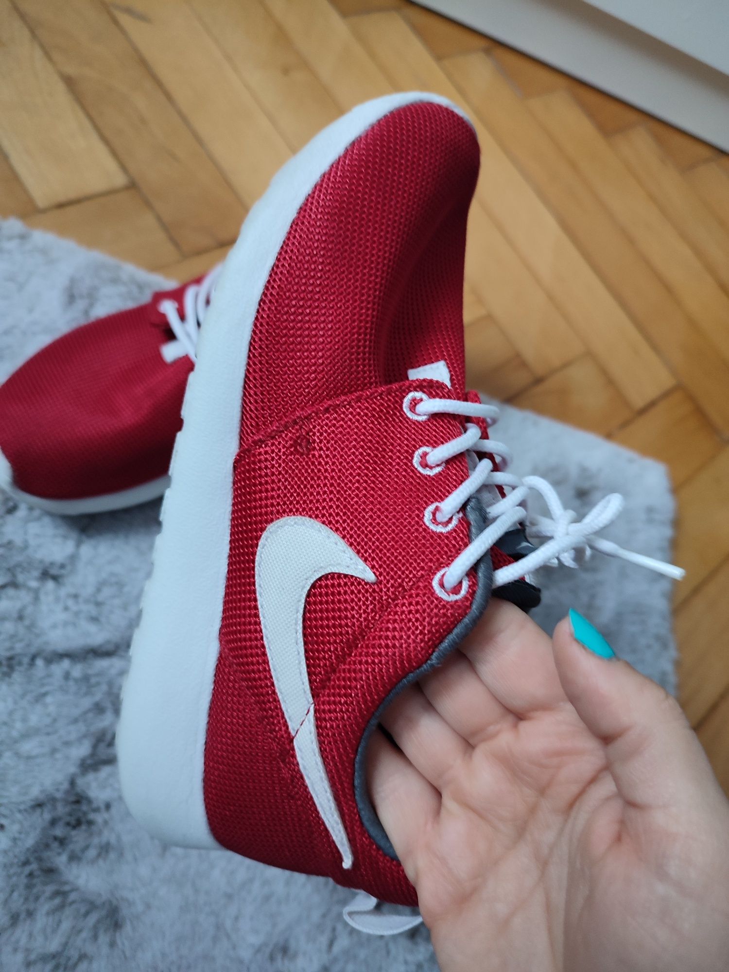 Nike roshe run damskie bordowe discount