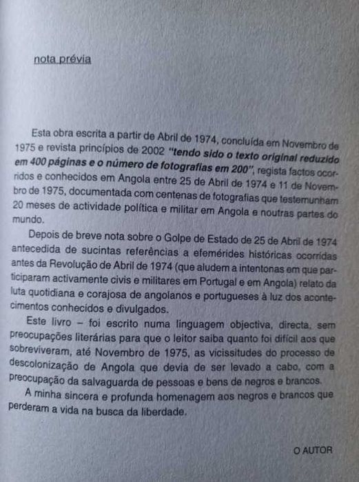 Angola, A Descolonização - J. Marques Rocha
