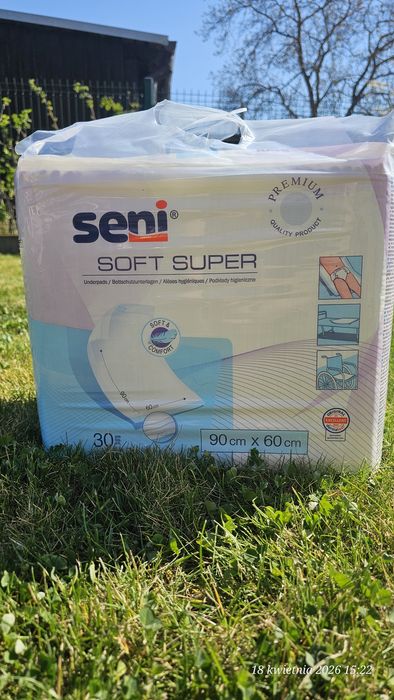 Podkłady higieniczne seni soft super 90x60 338sztuk komplet