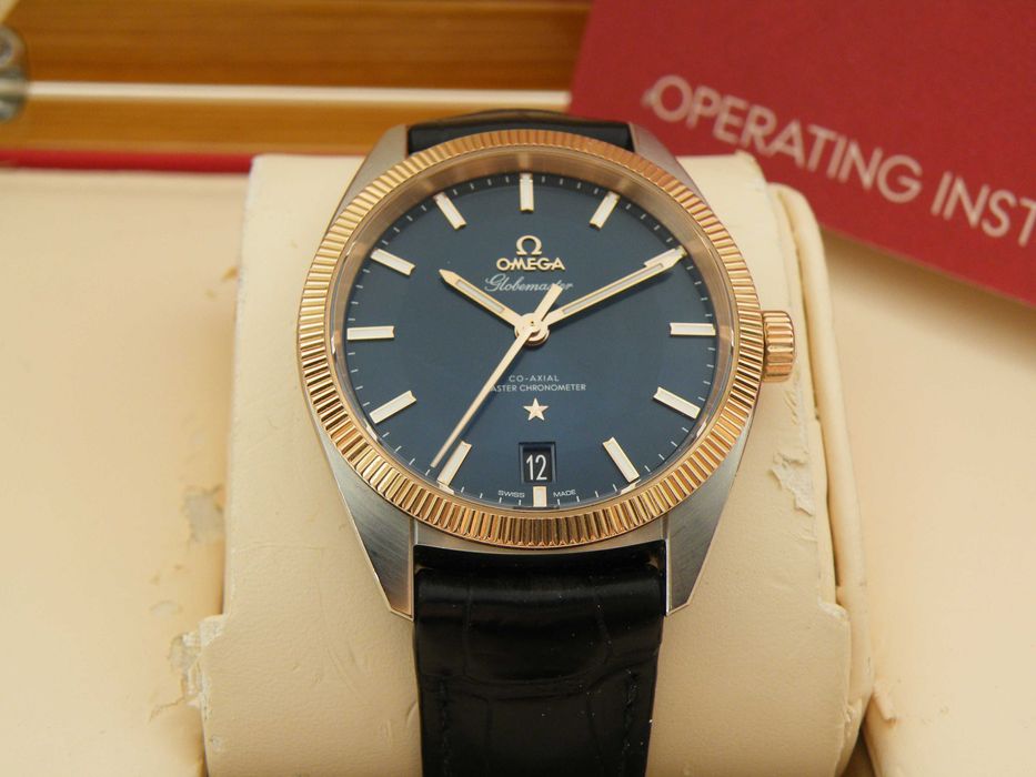 Omega Globermaster Constellation Stal i 18k złoto Komplet