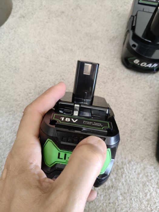 6 baterias li on Ryobi ONE+