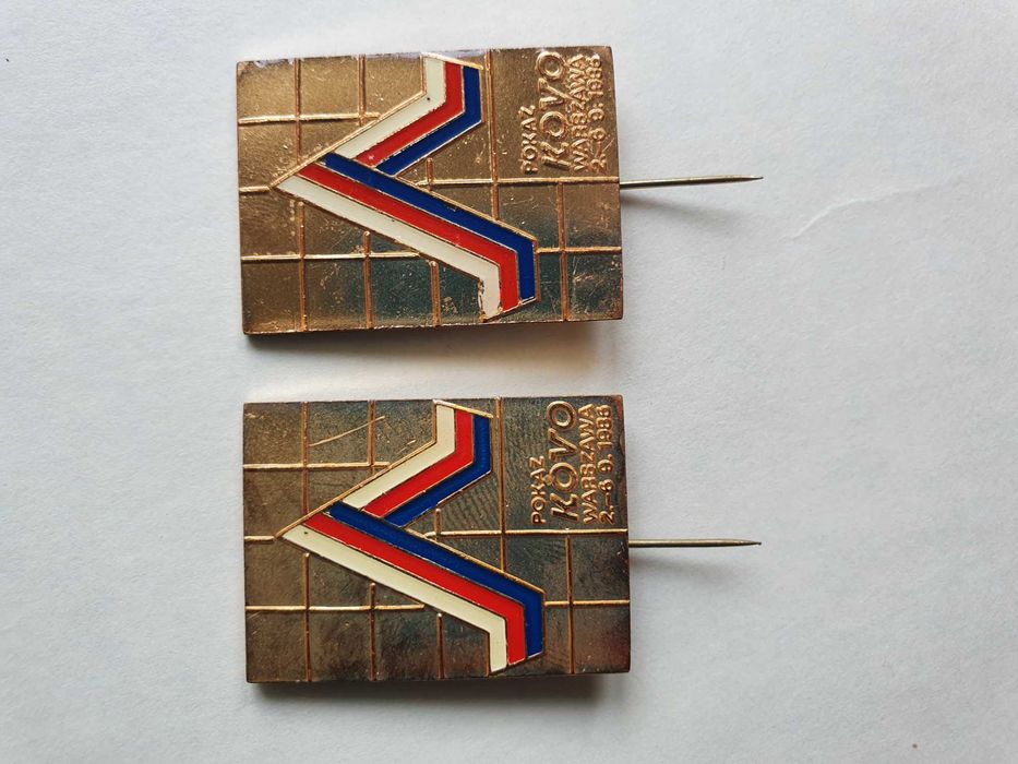 KOVO wpinki gadżety Czechosłowacja lata 80