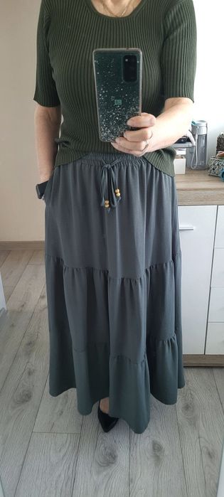 Spódnica  xl 42-44 zieleń oliwkowa