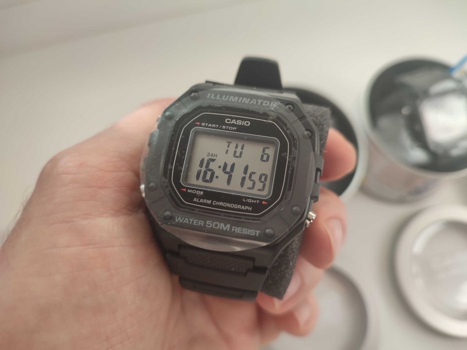 Чоловічий годинник CASIO W-218H-1A Новий