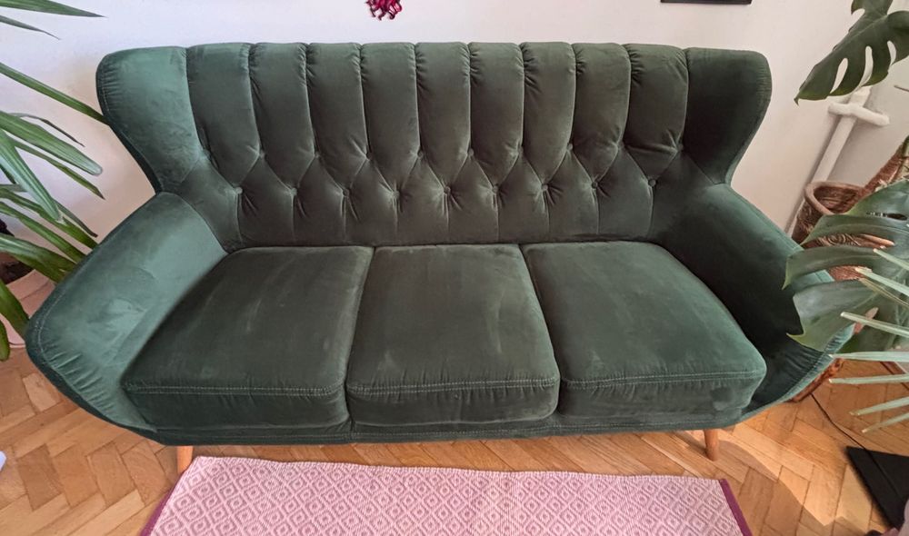 KELSO Sofa uszak Butelkowa zieleń