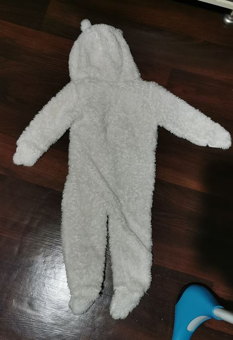 Теплий костюм чоловічок плюшевий ромпер комбез