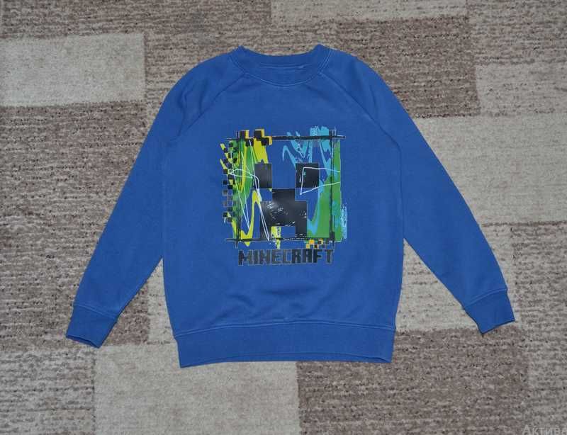 Синій світшот толстовка minecraft next на хлопчика 9 років