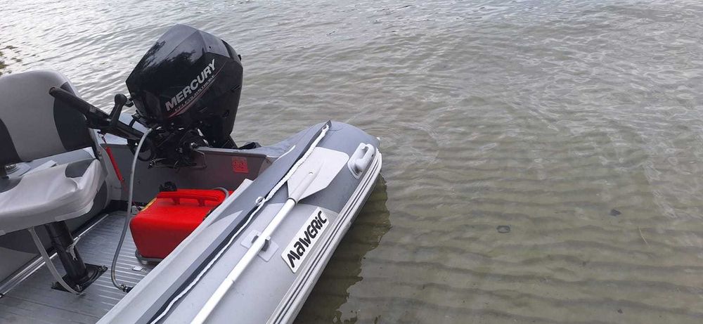 kompletny zestaw , Ponton Maweric 370 DS , Mercury 20 KM , Haibo M250