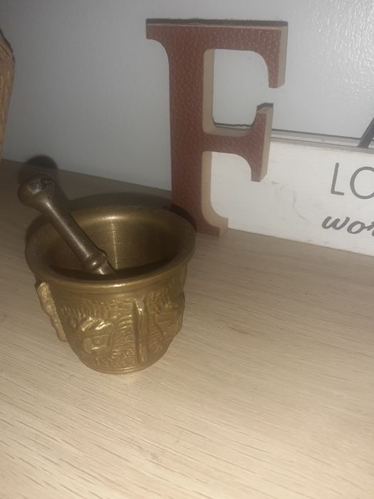 Almofariz com pilão em bronze