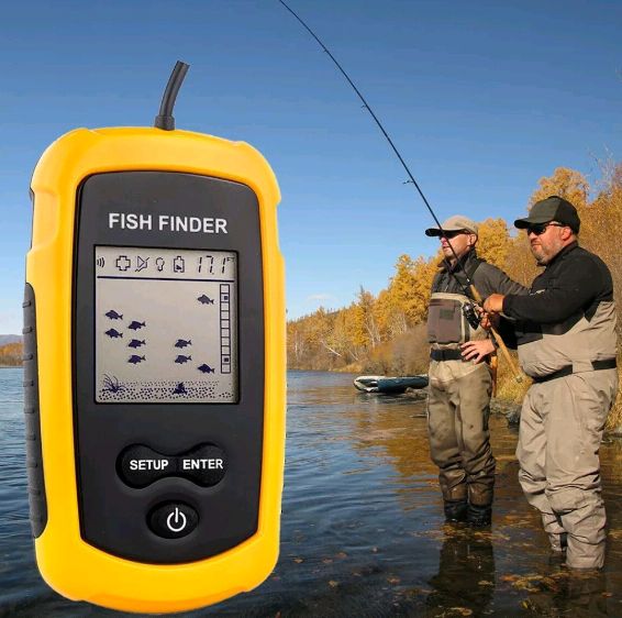 Aparelho para pesca / Detecta profundidade e localiza peixes (Novo)