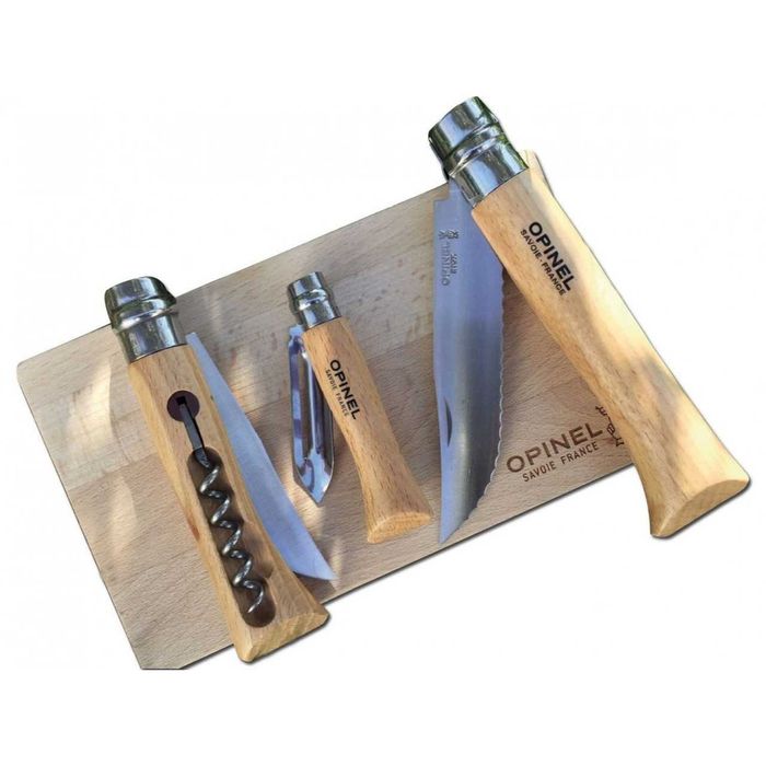 OPINEL NOMAD Франція Набір ножів набор нож + доска нарізки + рушник