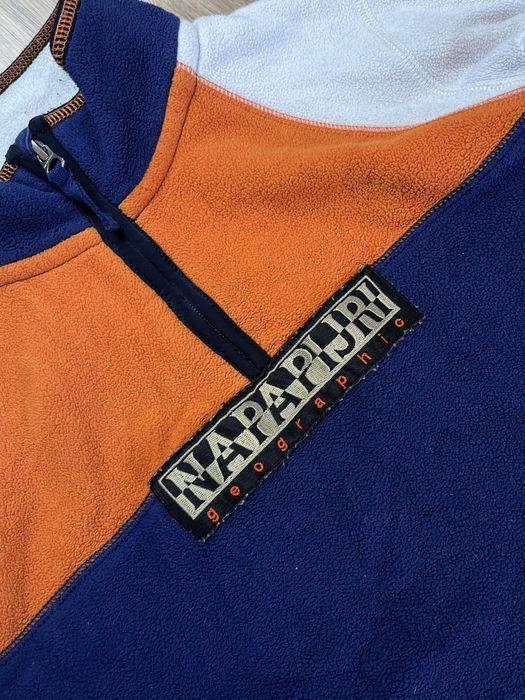 Napapjiri Center Logo Męski S Polar rozpinany 1/4 ZIP Fleece Gorpcore Outdoor
