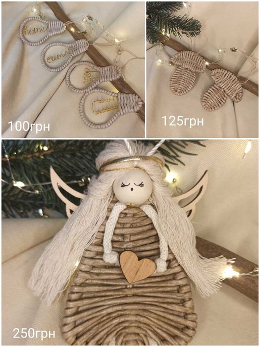 Новорічний декор, іграшки на ялинку, гірлянди, підвіски