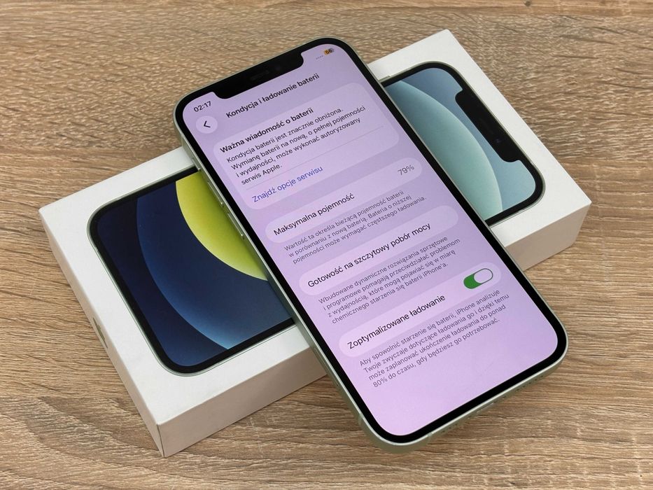 IPhone 12 Green - 64GB - 79% - zadbany! komplet