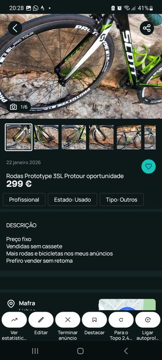 Acessórios para bicicletas oportunidades