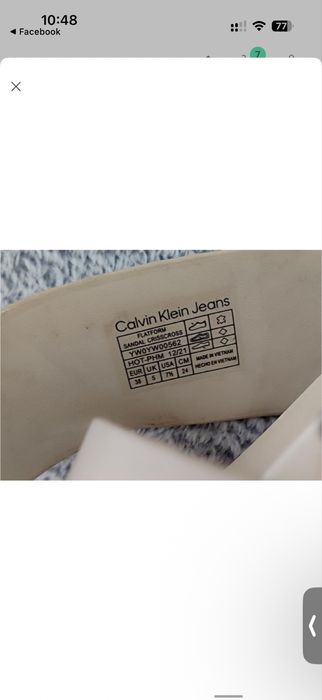 Босоніжки шлопки Calvin Klein оригінал