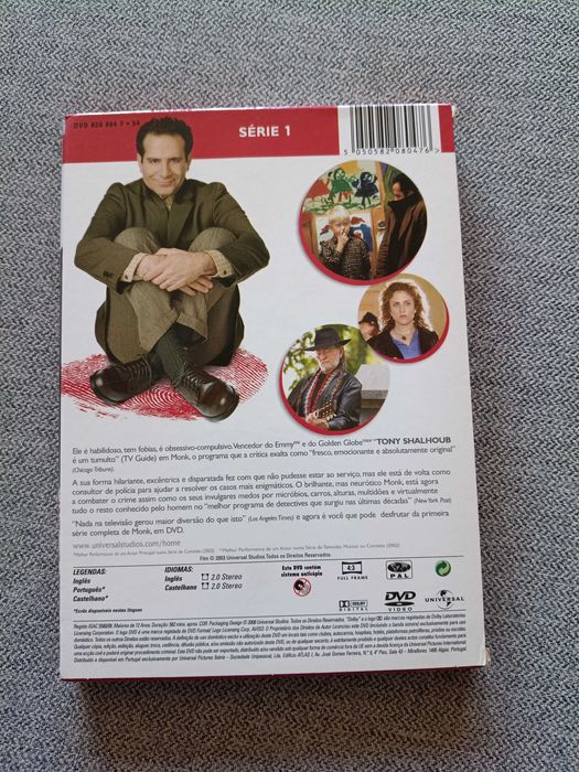 DVD série televisiva "MONK" temporada 1