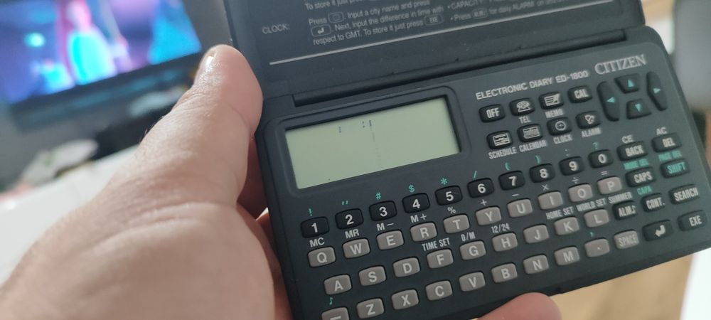 Kalkulator dziennik Citizen electronic diary ED-1800