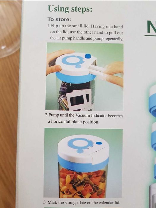 Vacuum 4 pojemniki świeżości do żywności