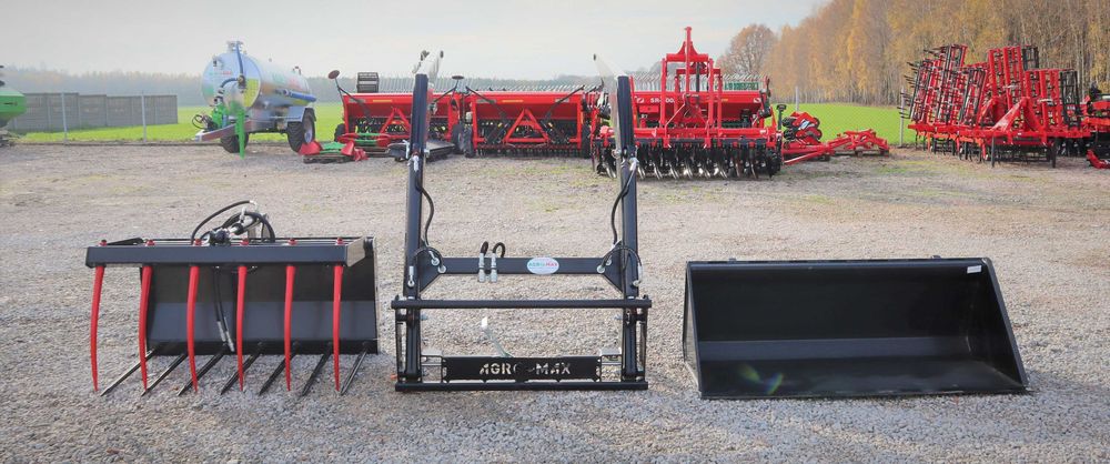 ZESTAW Ładowacz czołowy TUR Agro-Max C-360, MF 255 (krokodyl+łyżka)