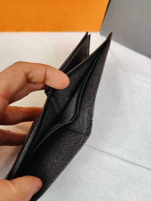 Portfel męski nowość louis vuitton czarny kratka lv premium