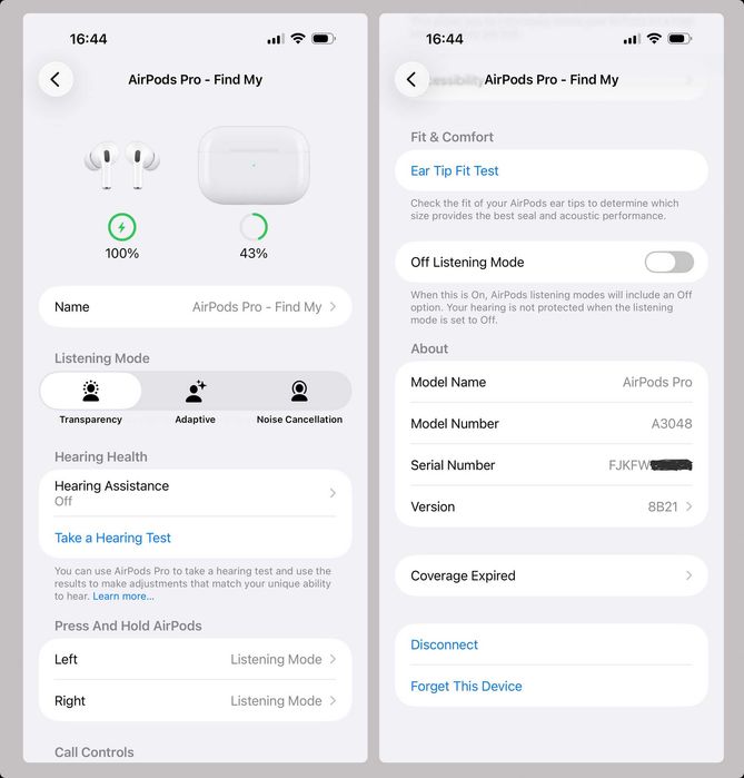 AirPods Pro 2 USB-C originais — Fatura e acessórios