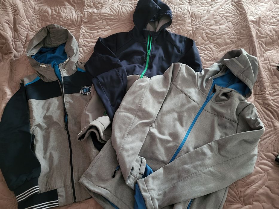 3 kurtki softshel chłopak 140, 152 158