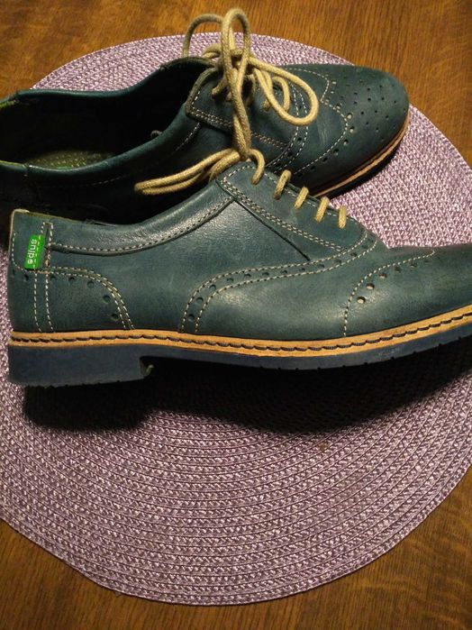 Półbuty skórzane snipe