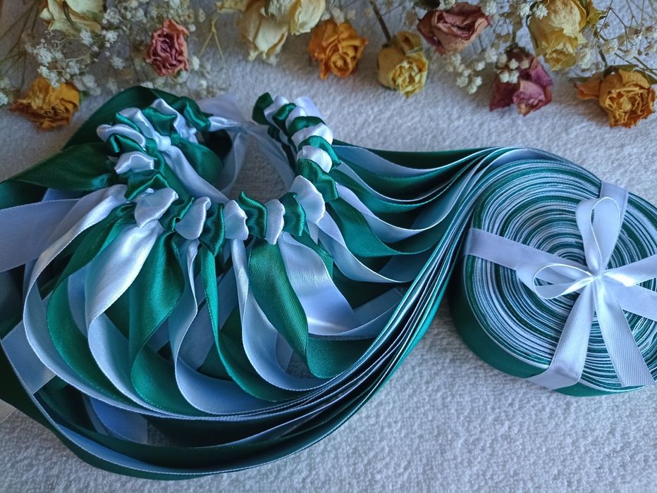 Ring oczepinowy błyskawiczny 26 wstążek zielony