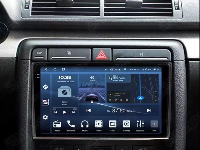 Магнітола Audi A3+А4 CarPlay Autoradio Android  4GB + 64GB Android Aut