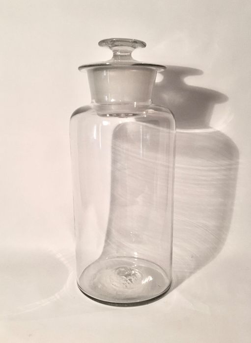 FRASCO de FARMÁCIA (40 cm/s) - vidro soprado - antigo