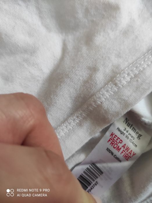 Біла майка для дівчинки