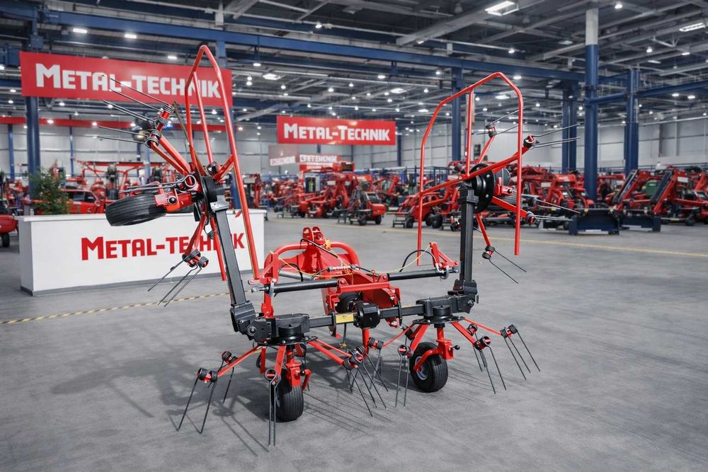 Metal-Technik Przetrząsacz siana 4-wirniki PRZETRZĄSARKA 5,20 PROMOCJA