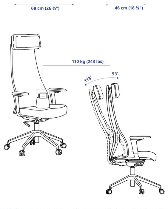 Cadeira de Escritório Ikea - JÄRVFJÄLLET