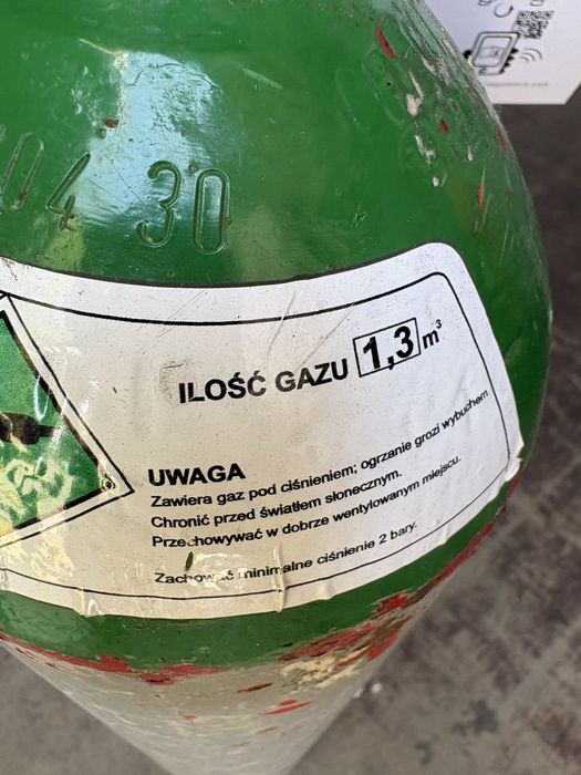 Sprzedam Malą Butle 9 L.  z argonem W koplecie z reduktorem