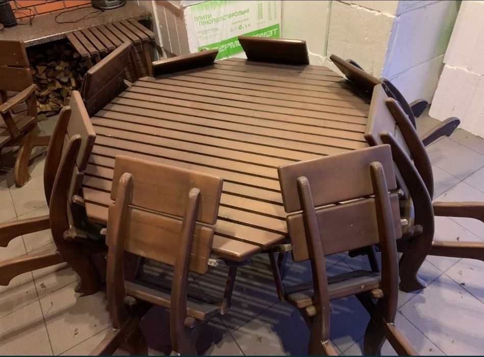 Комплект меблів з масиву