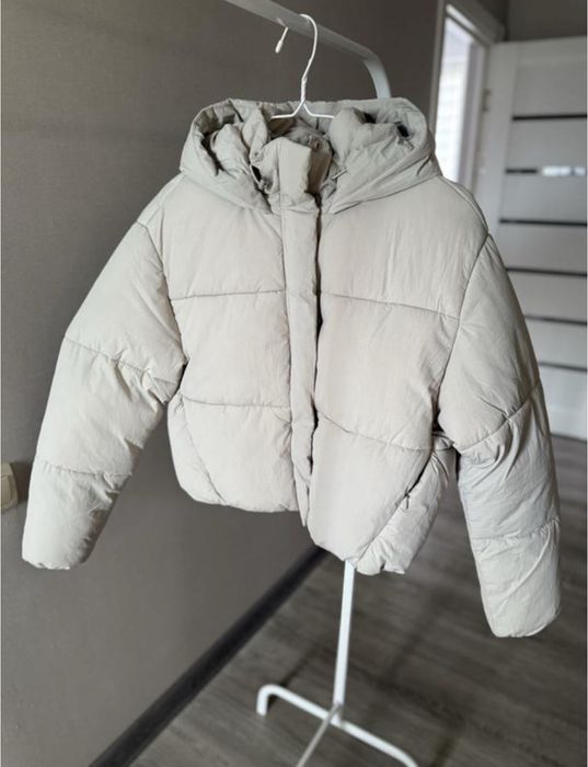Zara пуффер М, zara пуховик зимова куртка М