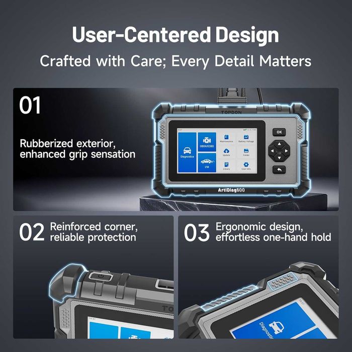 Сканер TOPDON ArtiDiag500 OBD2, діагностичний інструмент 4 AutoVin