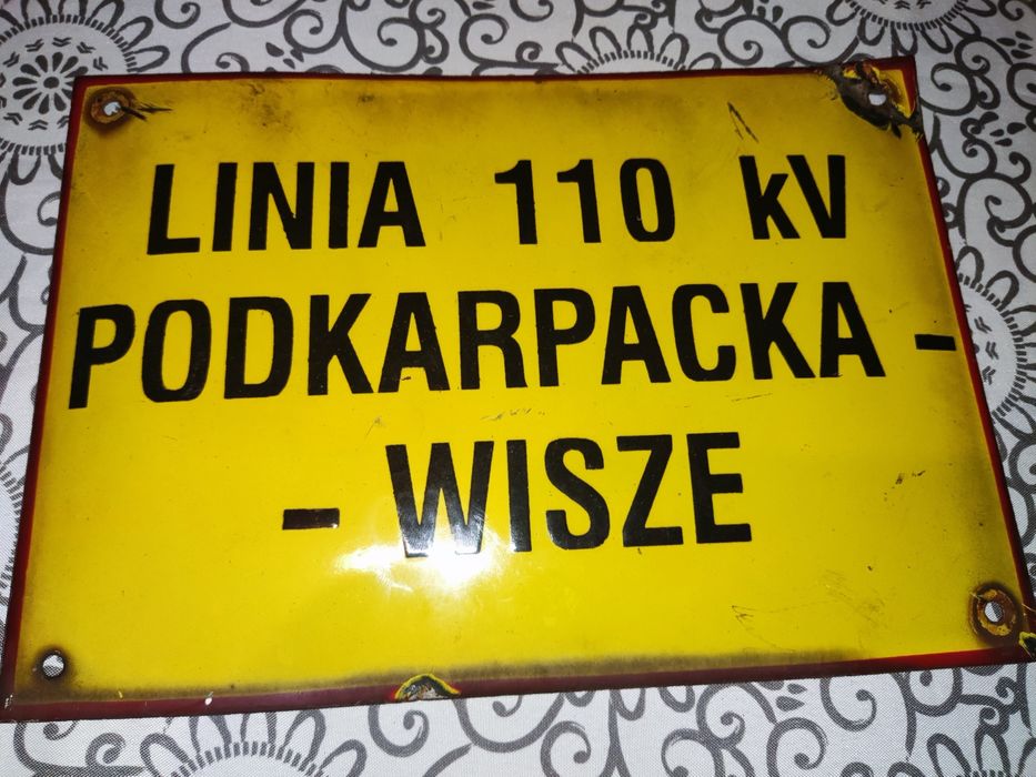 Tabliczka , szyld emaliowany