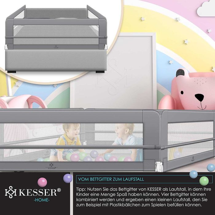 Nowa bramka / barierka zabezpieczająca /150CM/ ochrona / KESSER !4257!