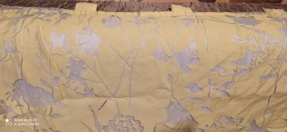 Dwie załonki z wzorem ptaków 140x250 30 zł wyprzedaż