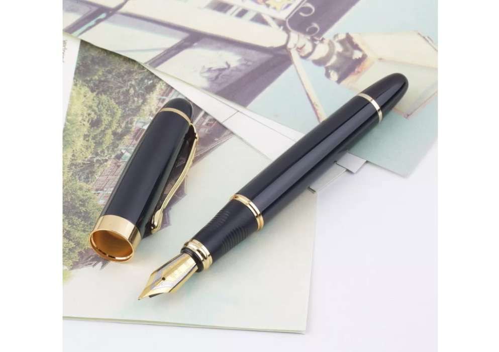 Permanent Ink Pen with Gold Details (K1)