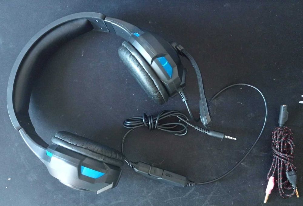 Auscultador Phones Gaming PC e Suporte