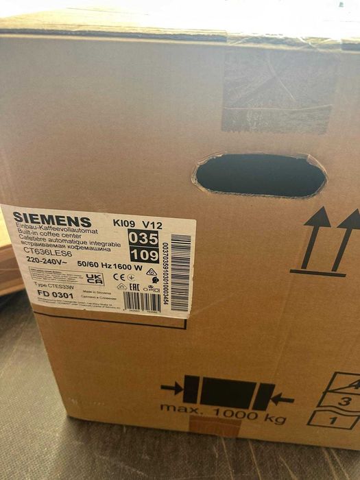 Máquina de café de encastrar - SIEMENS - Preço original 2.800,00€
