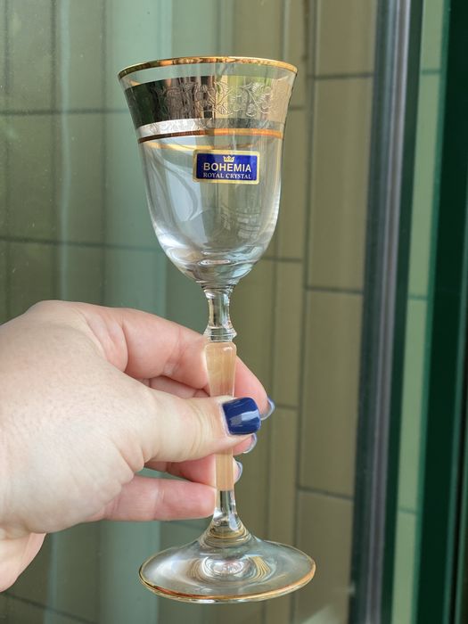 Serviço Crystal Bohemia (garrafa + cálices)