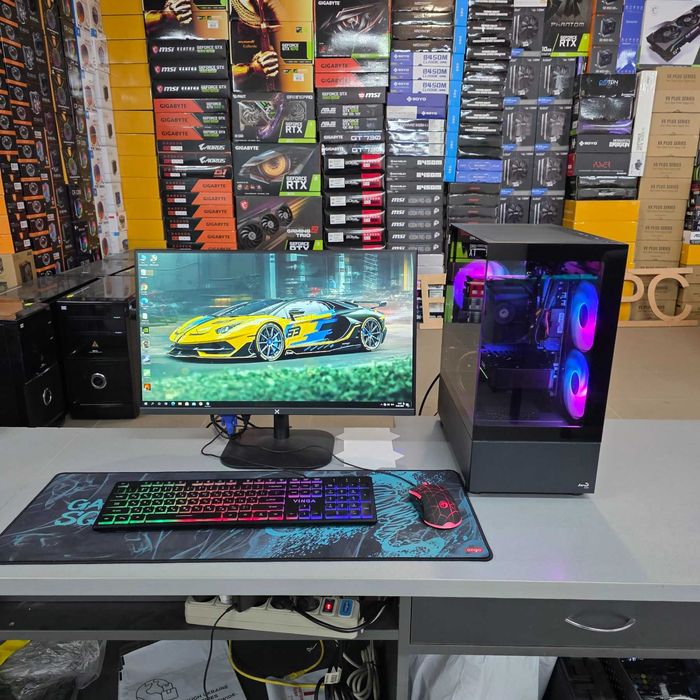 Компютер AMD Ryzen 5 8400f, 32GB DDR5, RTX 5060, SSD 512GB NVMe